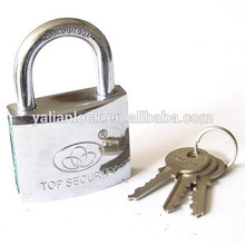 High grade supermarket sales chrome color padlock